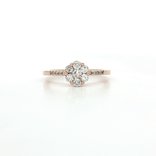 Diamond Flower Cluster Engagement Ring (½ ct. tw.) in 14k Rose Gold