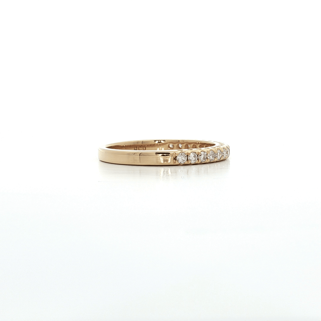 0.27 CTW Near - Colorless Round Brilliant Cut Natural Diamond Wedding Band in 14kt Yellow Gold – Jewelry Depot, Inc.