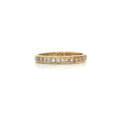 1.00 CTW Natural Round Brilliant Cut Diamond Eternity Band in 18kt Yellow Gold – Jewelry Depot, Inc.