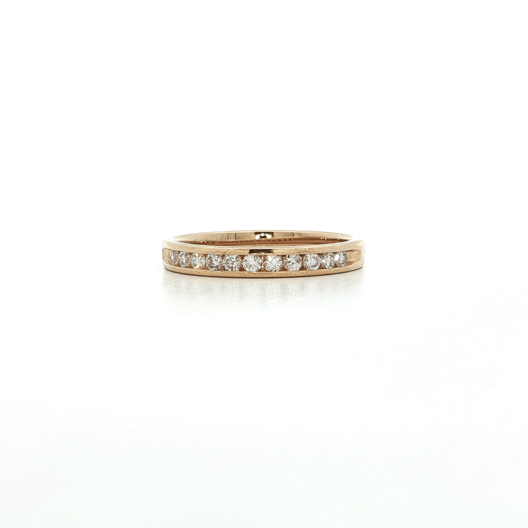 0.20 CTW Round Brilliant Cut Diamond Channel - Set Wedding Band in 14kt Yellow Gold – Jewelry Depot, Inc.