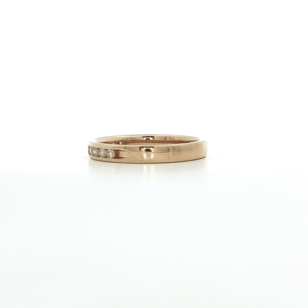 0.20 CTW Round Brilliant Cut Diamond Channel - Set Wedding Band in 14kt Yellow Gold – Jewelry Depot, Inc.
