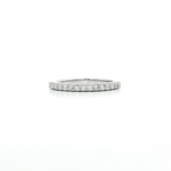 Nearly Flawless Colorless Round Brilliant Cut Diamond Wedding Band (⅓ ct.) in 18k White Gold
