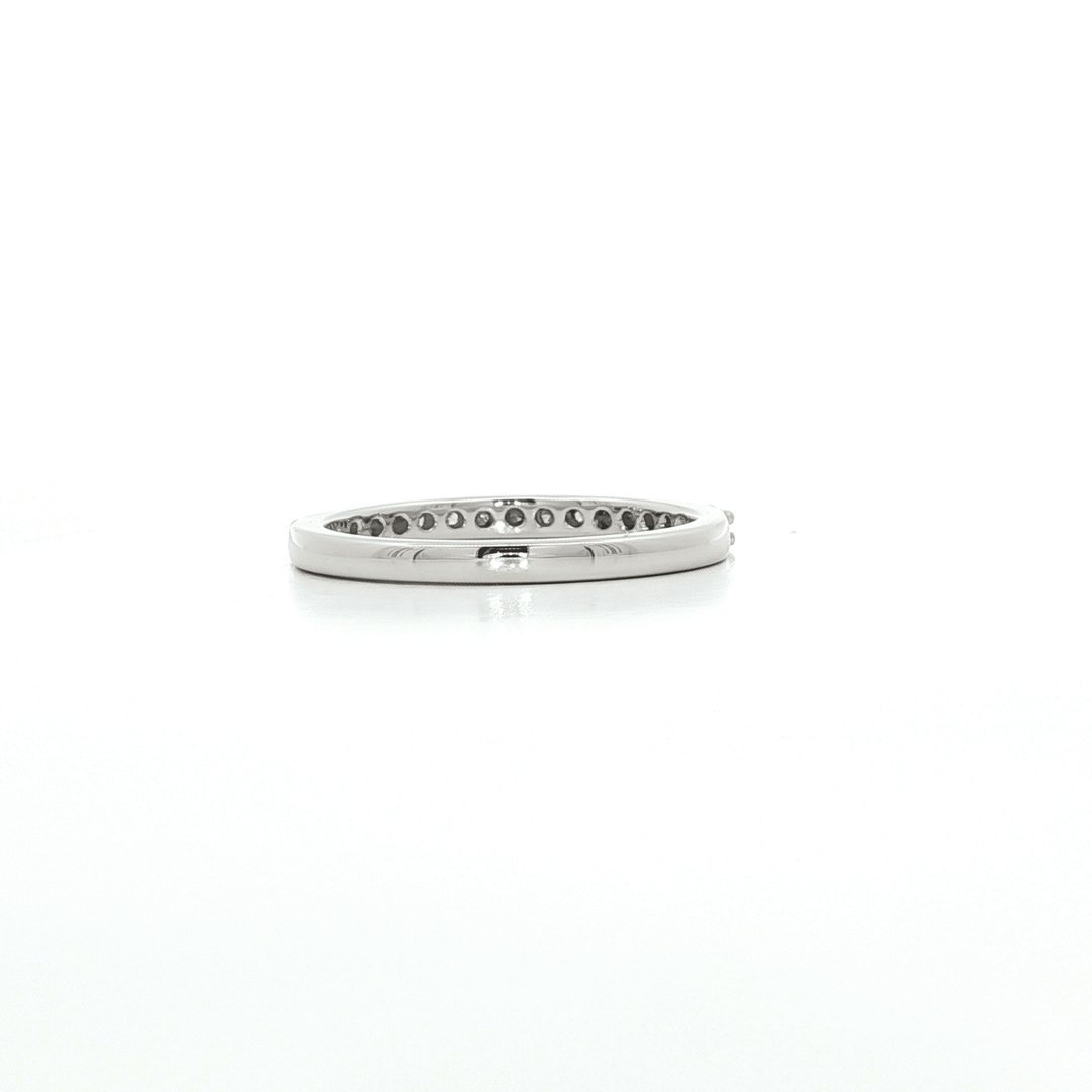 0.35 CTW Colorless Near Flawless Natural Round Brilliant Cut Diamond Wedding Band in 18kt White Gold – Jewelry Depot, Inc.