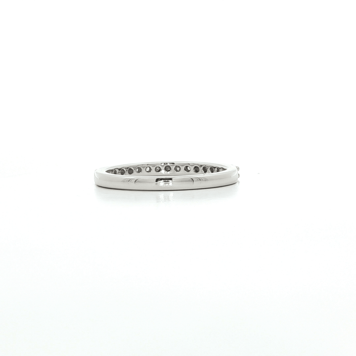 0.35 CTW Colorless Near Flawless Natural Round Brilliant Cut Diamond Wedding Band in 18kt White Gold – Jewelry Depot, Inc.