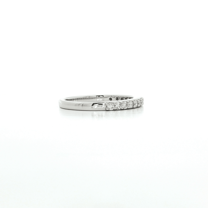 0.35 CTW Colorless Near Flawless Natural Round Brilliant Cut Diamond Wedding Band in 18kt White Gold – Jewelry Depot, Inc.