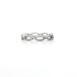 Round Brilliant Cut Infinity Colorless Diamond Eternity Wedding Band (½ ct.) in 14k White Gold