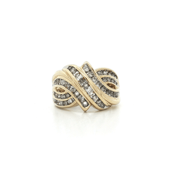 Round Brilliant Cut Diamond Channel set Ring (1 ct.) in 10k Yellow Gold