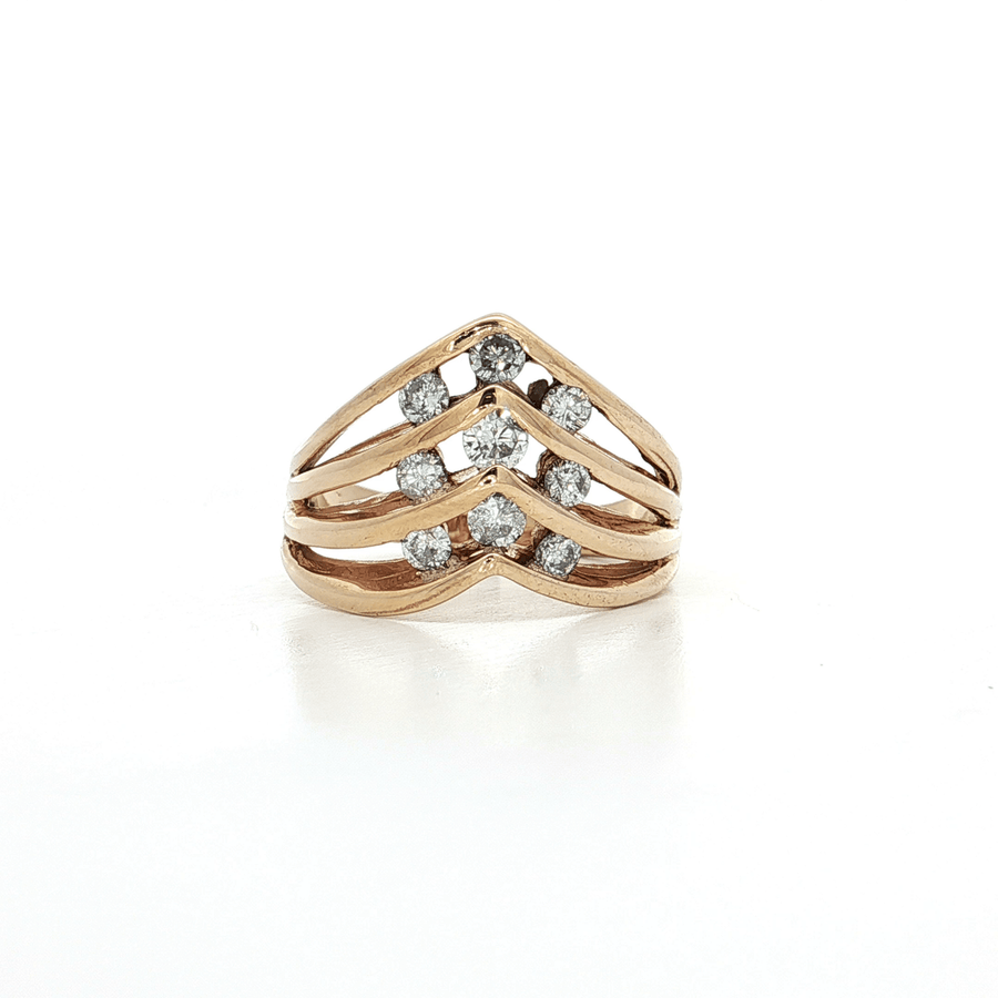 Near-Colorless Round Brilliant Cut Diamond Ring (2/5 ct.) 14k Yellow Gold