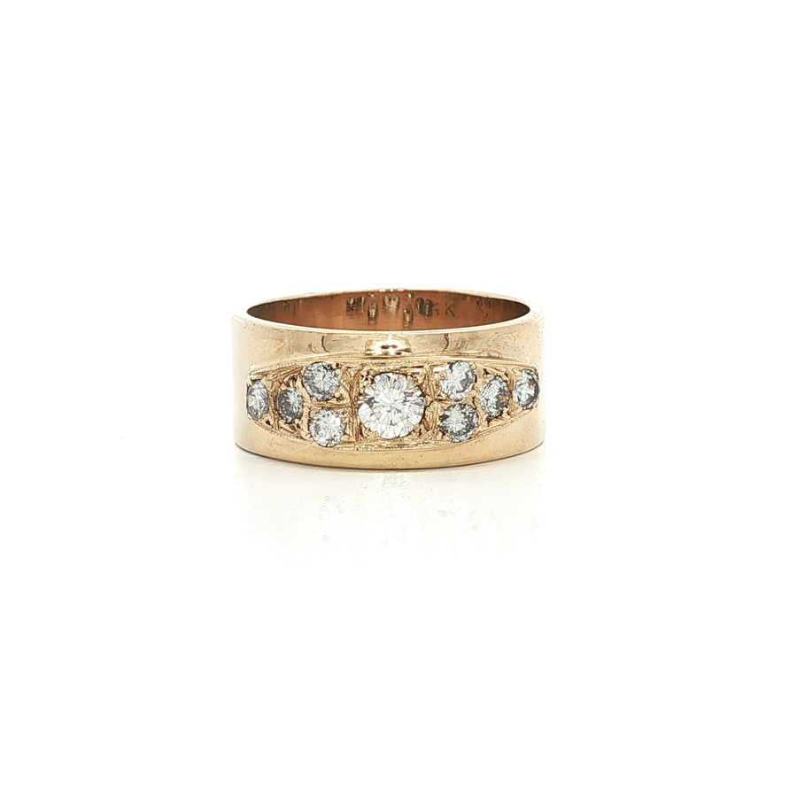 Round Brilliant Cut Near-Colorless Diamond Band (1 ct.) 14k Yellow Gold