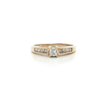 Princess Cut Near-Colorless Diamond Engagement Ring (½ ct. tw.) in 14k Yellow Gold