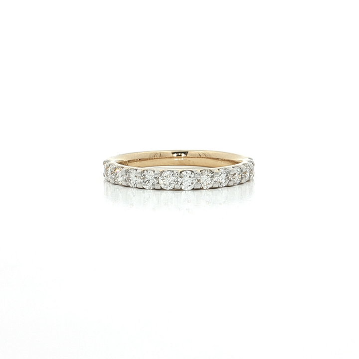 Round Brilliant Cut Nearly Flawless Colorless Diamond Wedding Band (¾ ct.) in 14k Yellow Gold