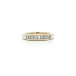 Channel-Set Princess Cut Diamond Ring (¾ ct.) in 14k Yellow Gold & White Gold