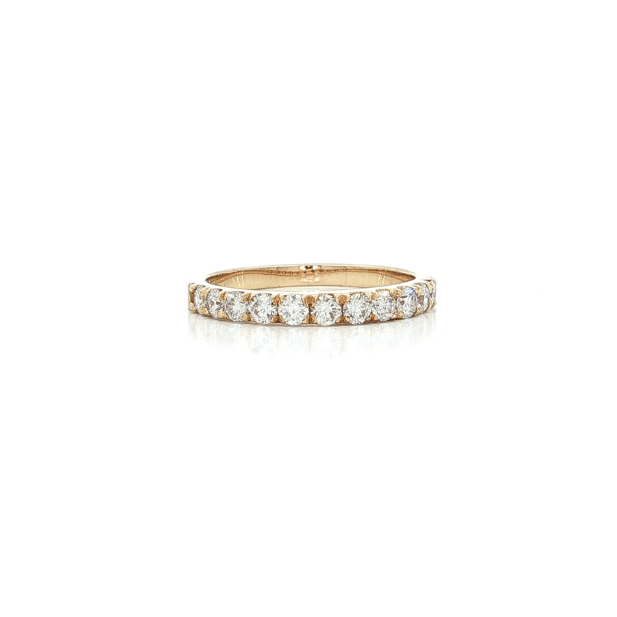 Round Brilliant Cut Nearly Flawless Colorless Diamond Wedding Band (2/3 ct.) 14k Yellow Gold