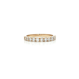 Round Brilliant Cut Nearly Flawless Colorless Diamond Wedding Band (⅔ ct.) in 14k Yellow Gold