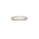 Milgrain Colorless Nearly Flawless Diamond Wedding Band (¼ ct. tw.) in 14k White & Rose Gold