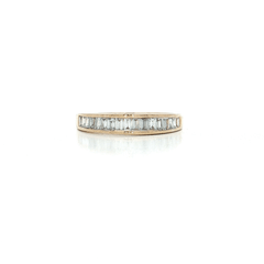 Baguette Cut Colorless Diamond Channel-Set Wedding Band (1 ct.) in 14k Yellow Gold