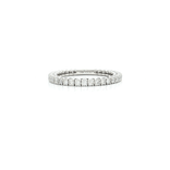 Nearly Flawless Colorless Diamond Near Eternity Wedding band (⅝ ct.) in 14k White Gold