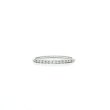 Nearly Flawless Colorless Round Brilliant Cut Diamond Wedding Band (¼ ct.) in 18k White Gold