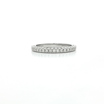 0.27 CTW Natural Round Brilliant Cut Colorless Near Flawless Diamond Wedding Band in 14kt White Gold – Jewelry Depot, Inc.