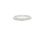 Round Brilliant Cut Colorless Diamond Wedding Band (⅕ ct.) in 18k White Gold