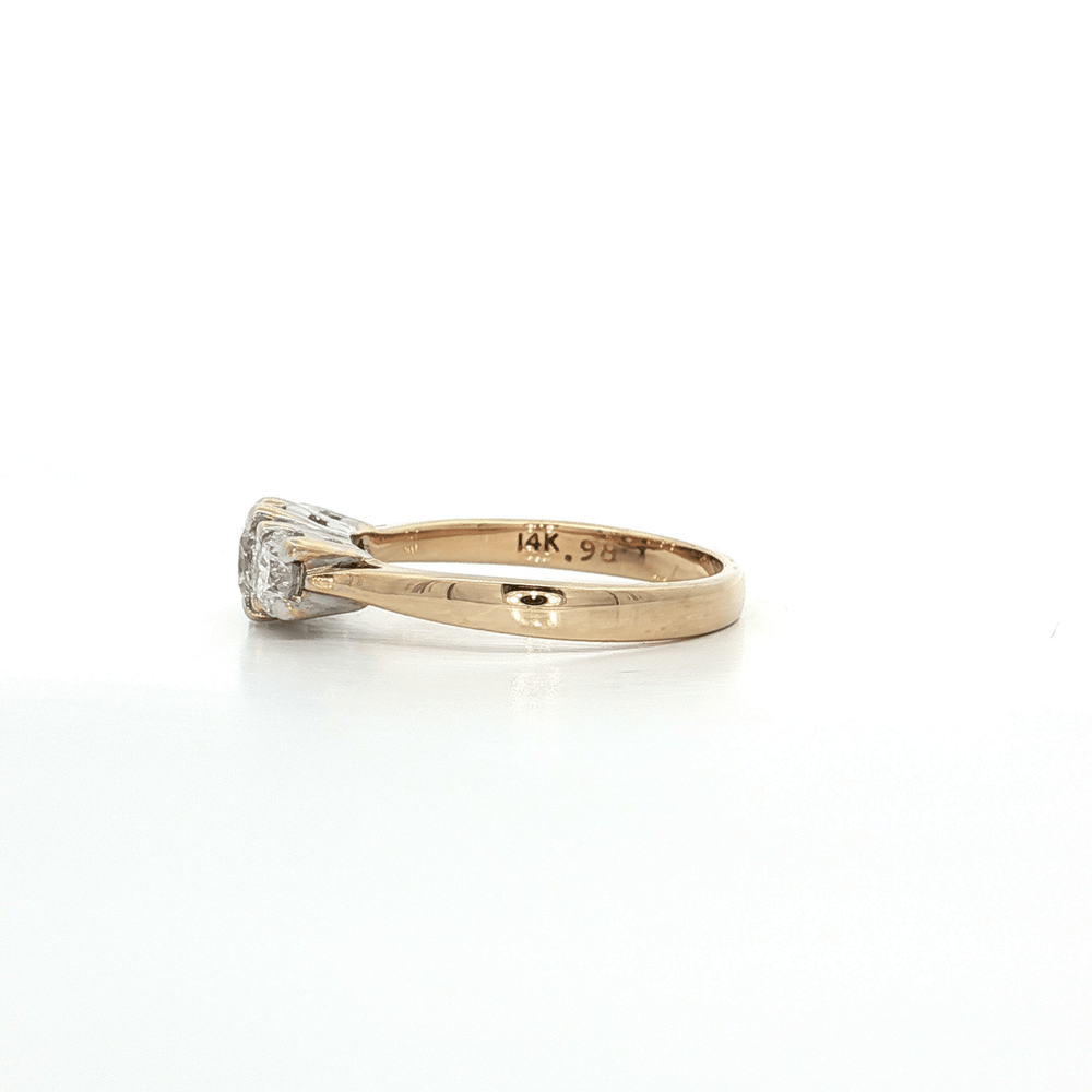 Round Diamond Three-Stone Ring