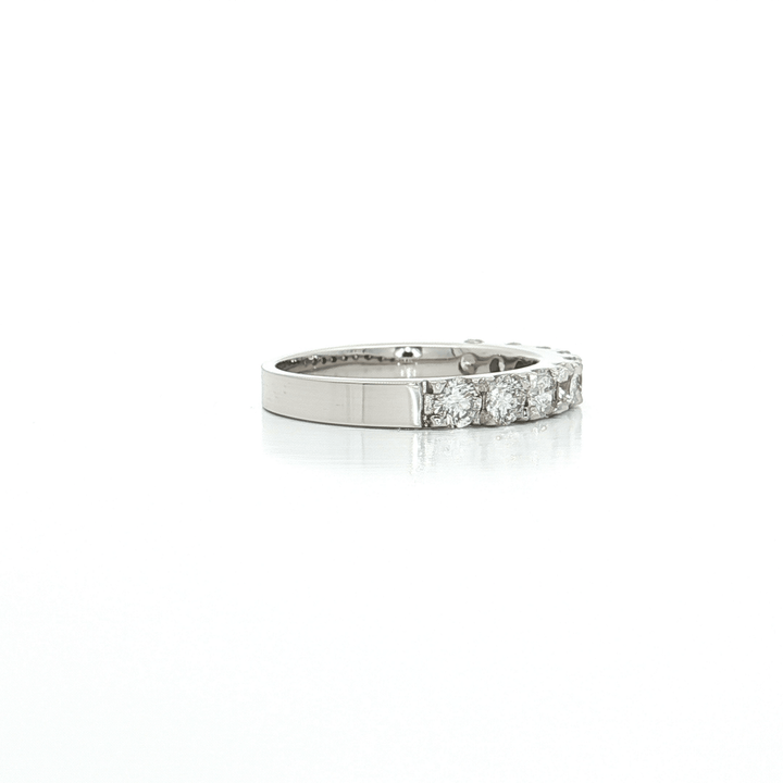 1.00 CTW Natural Round Brilliant Cut Colorless Nearly Flawless Diamond Wedding Band in 14kt White Gold – Jewelry Depot, Inc.