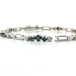 Vivid Sapphire Colorless Near-Flawless Diamond Bracelet (1 ⅗ ct. tw.) in 14k White Gold