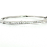 Channel-Set Colorless Near-Flawless Diamond Bangle Bracelet (1 ½ ct. tw.) in 14k White Gold