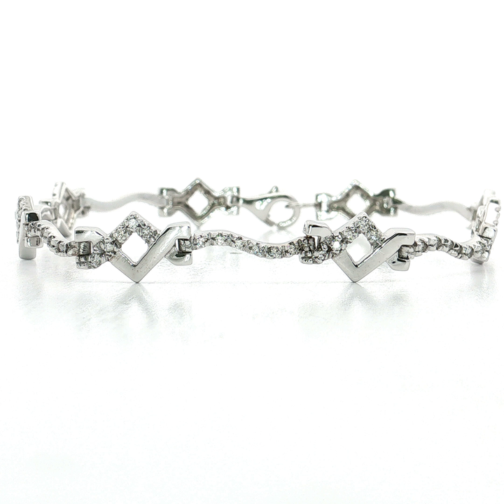 Colorless Near-Flawless Diamond Tennis Bracelet (2 ct. tw.) in 14k White Gold