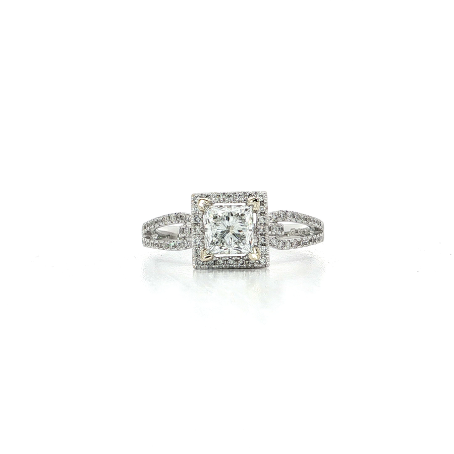 Princess Cut Diamond Ring (1 1/8 ct. tw.) 18k White Gold