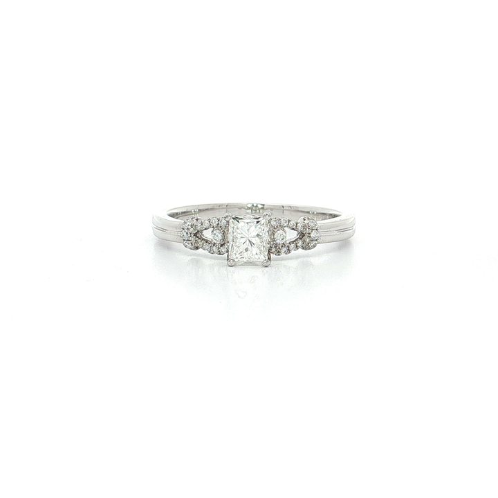 Princess Cut Colorless Near-Flawless Diamond Engagement Ring (⅗ ct. tw.) in 18k White Gold