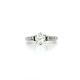 GIA Certified Flawless Round Brilliant Diamond Engagement Ring (1 ½ ct.) in 18k White Gold