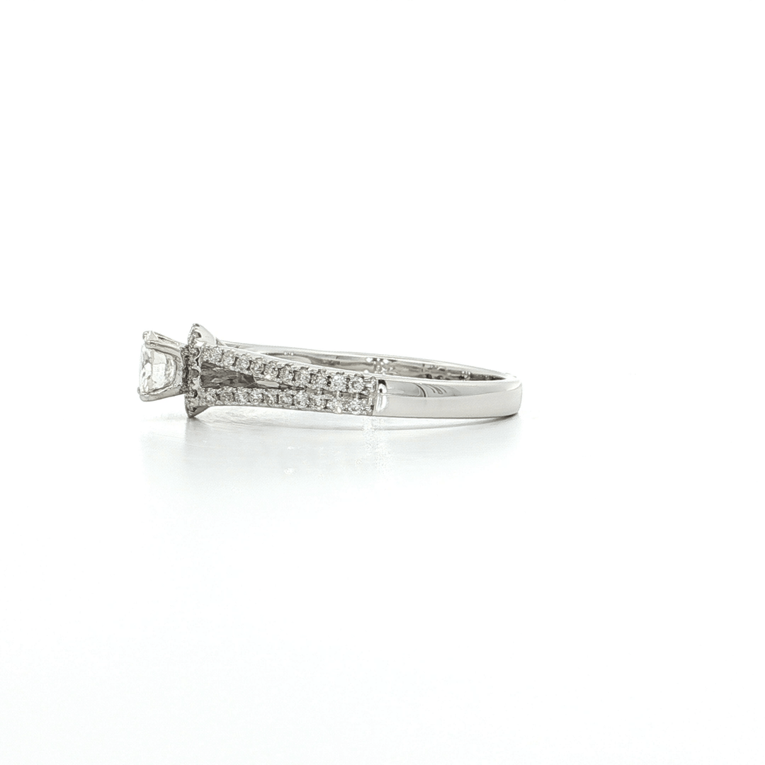 0.71 CTW EGL USA Certified Natural Round Brilliant Colorless Diamond Ring in 18kt White Gold – Jewelry Depot, Inc.