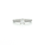 Pavé Near-Colorless & Near-Flawless Diamond Engagement Ring (1 ½ ct. tw.) in 18k White Gold