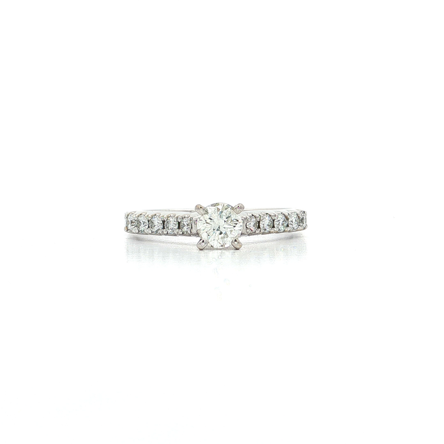 Colorless Diamond Engagement Ring (5/8 ct. tw.) 18k White Gold