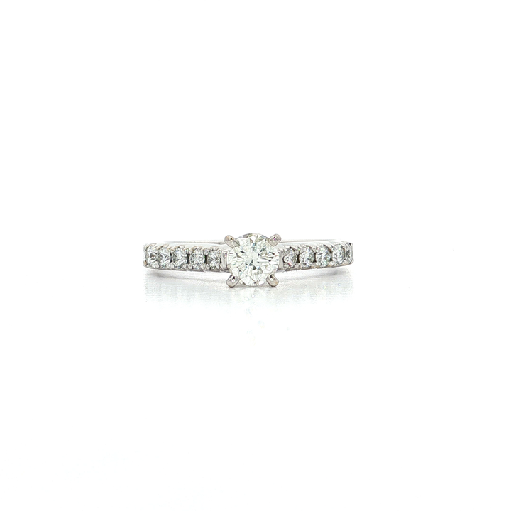 Colorless Diamond Engagement Ring (⅝ ct. tw.) in 18k White Gold