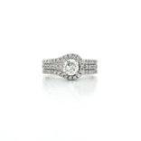 Colorless Round Brilliant Cut Diamond Bridal Set (1 ⅕ ct. tw.) in 14k White Gold