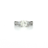 GIA Certified Infinity Diamond Engagement Ring (1 ⅛ ct. tw.) in 14k White Gold