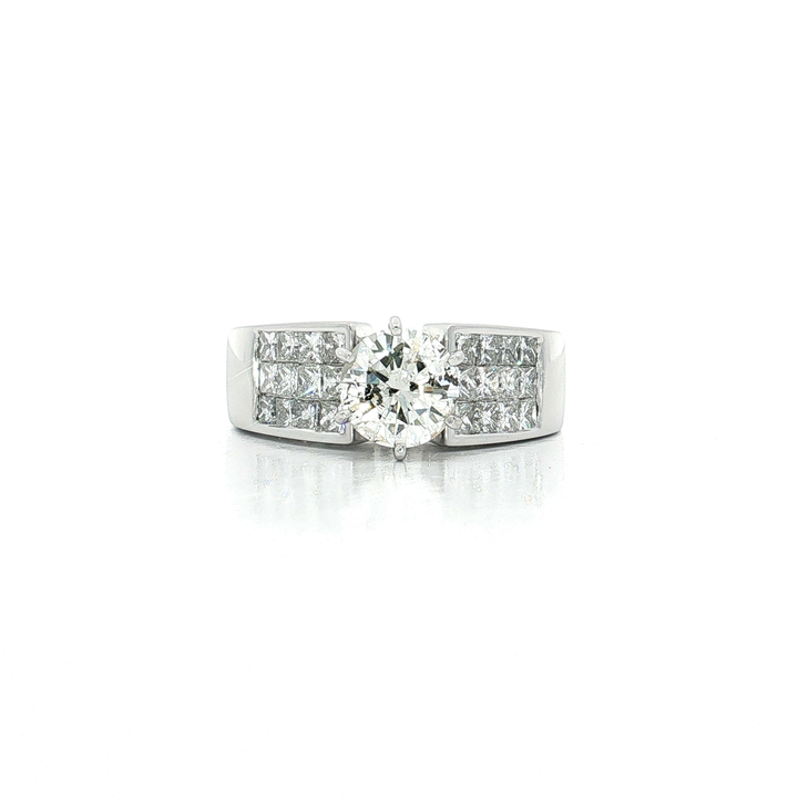 Invisibly-Set Near-Colorless Diamond Engagement Ring (2 ⅓ ct. tw.) in 14k White Gold