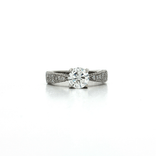 Colorless Round Brilliant Diamond Engagement Ring (1 ¼ ct.) in 14k White Gold