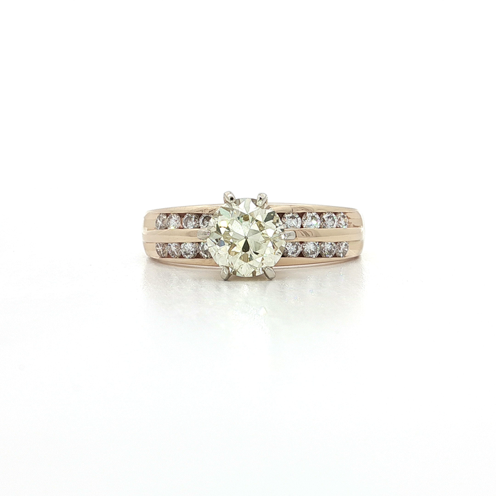 Channel-Set Diamond Engagement Ring (2 ct. tw.) in 14k Yellow Gold