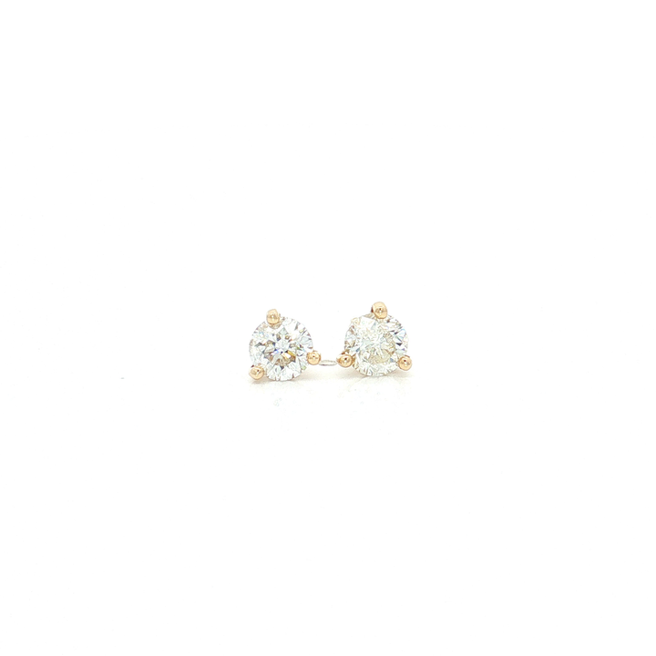 Martini Near-Colorless Diamond Stud Earrings (1 ct. tw.) in 14k Yellow Gold