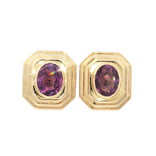 Oval Amethyst Stud Earrings (2 ¾ ct. tw.) in 14k Yellow Gold