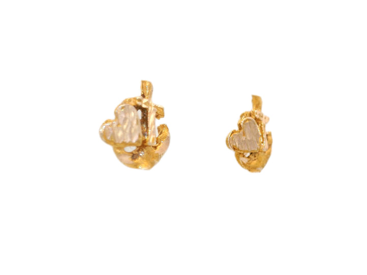 Cross, Heart & Anchor Earrings in 14KT Yellow Gold