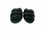 Vintage Onyx Clip-On Earrings in 14k Yellow Gold