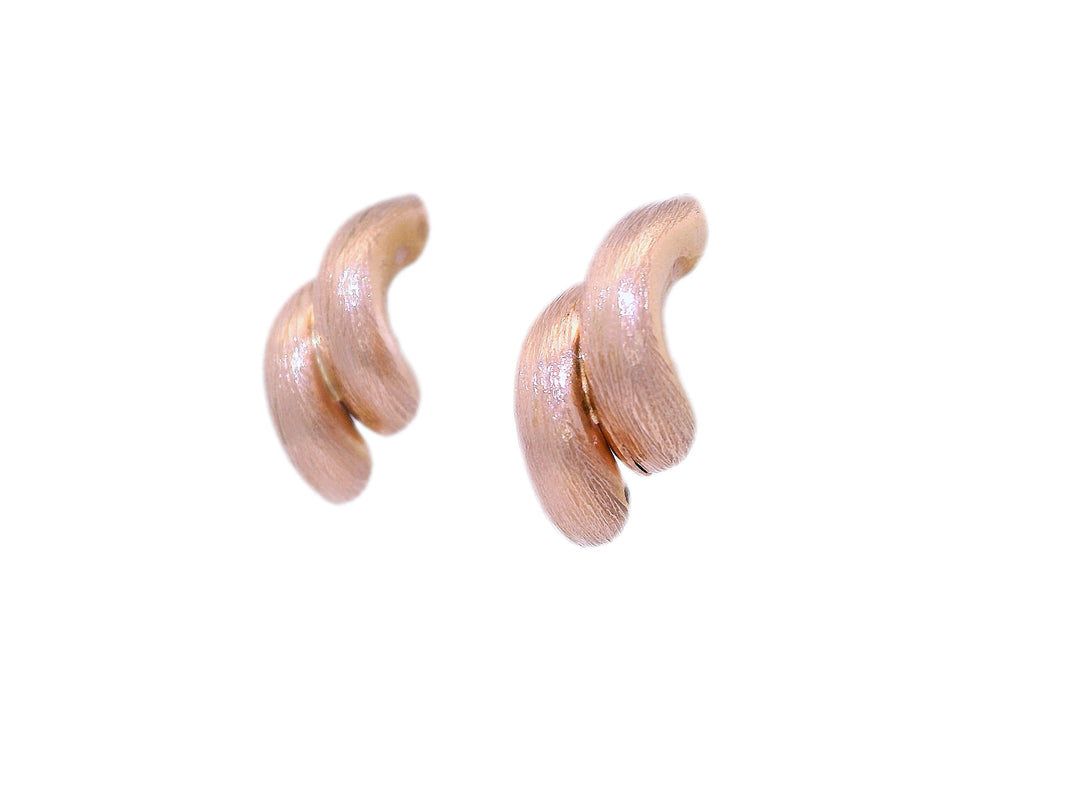Together Swirl Earrings in 14KT Rose Gold