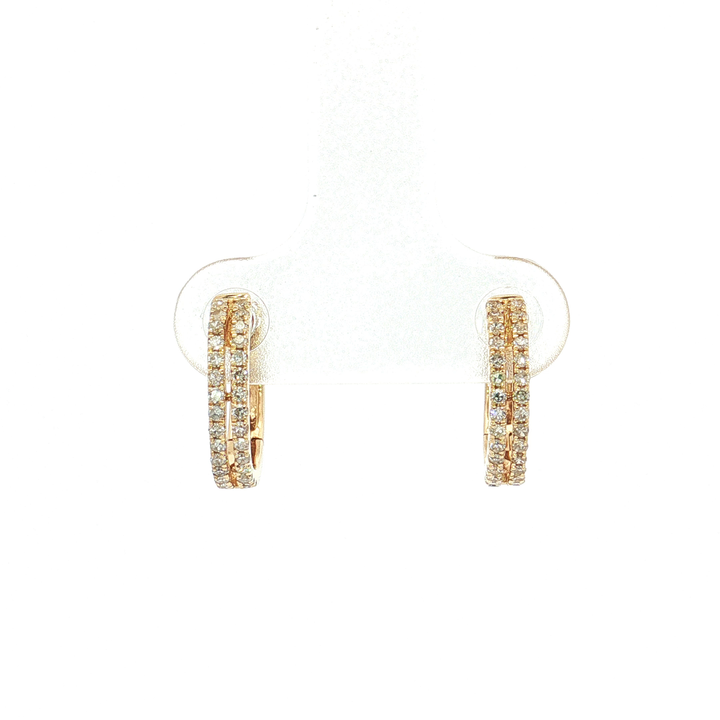 Near-Colorless Near-Flawless Diamond Huggie Earrings (⅓ ct. tw.) in 14k Yellow Gold