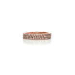 Near-Colorless Diamond Triple Band Ring (⅜ ct. tw.) in 14k Rose Gold