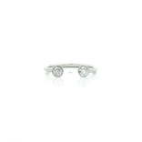 Round Brilliant Cut Near Colorless Toi et Moi Diamond Ring (¼ ct.) in 14k White Gold