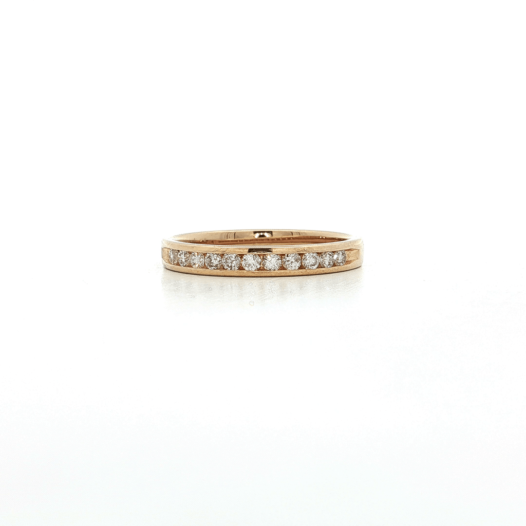 0.20 CTW Round Brilliant Cut Diamond Channel - Set Wedding Band in 14kt Yellow Gold – Jewelry Depot, Inc.